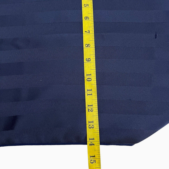 Tablecloth Round Navy Blue Polyester Stripe 70" Diameter & Table Runner Elegant - Picture 13 of 13